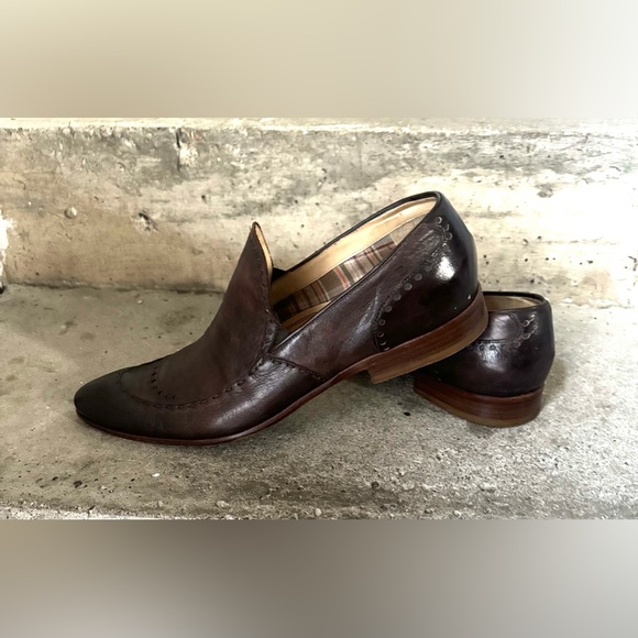 Stylish full leather Barracuda shoes in good used condition size 43 - Picture 3 of 6